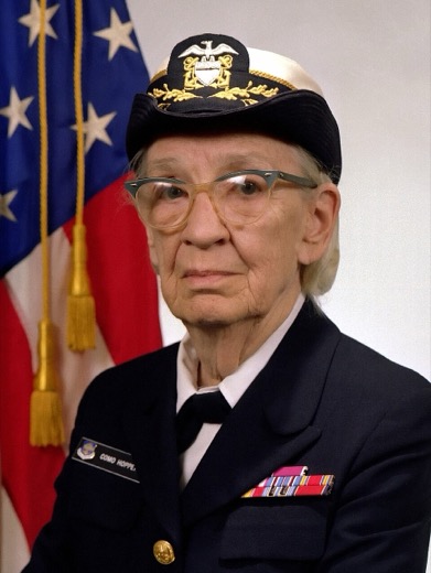 Commodore Grace M. Hopper in U.S. Navy uniform